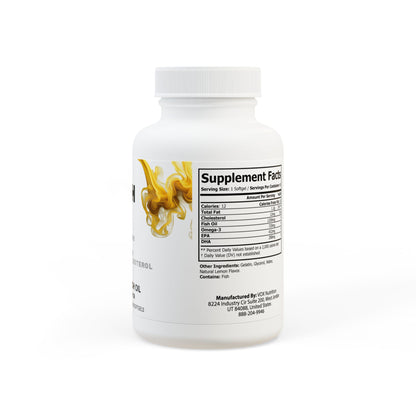 PURECRAFT Omega 3 Fish Oil Supplement (60 Softgels)